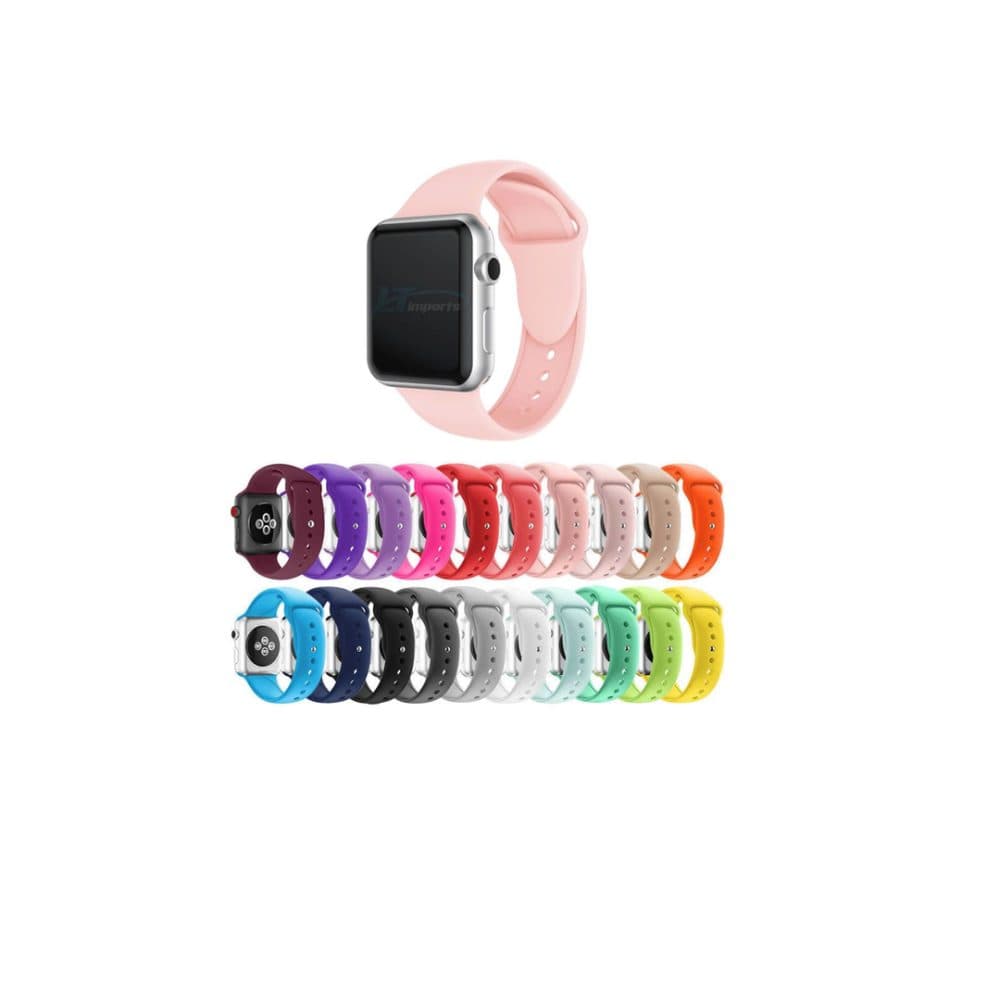 Pulseira Watch Borracha Liso 38 Colorido