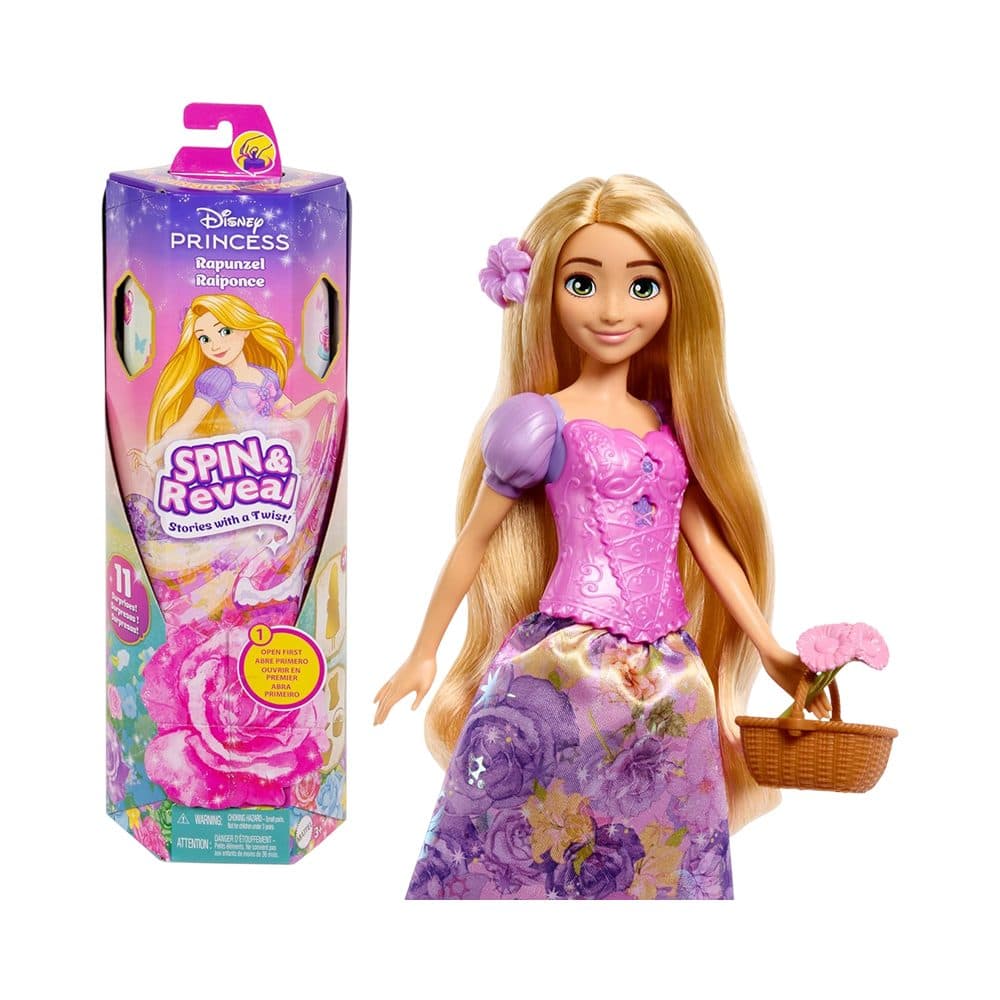 Boneca Mattel Disney Princess Rapunzel Spin Reveal