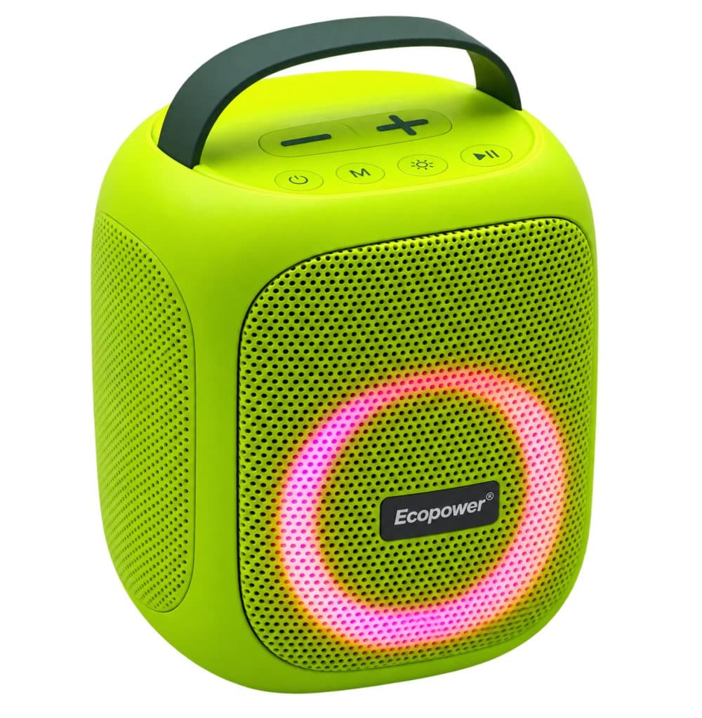 Speaker Ecopower Fluorescent BT USB Sd Aux Fm