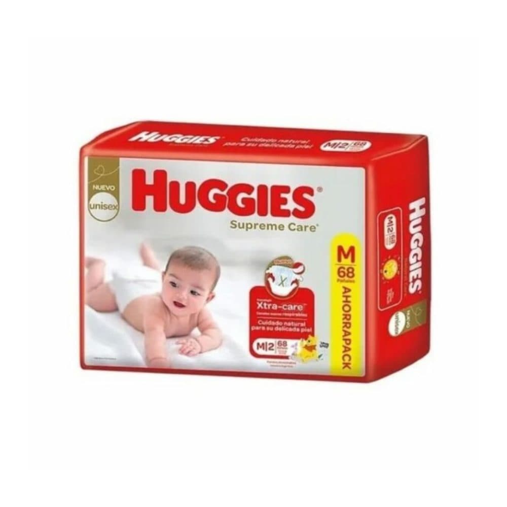 Panales Huggies Supreme Care 68 Unidades