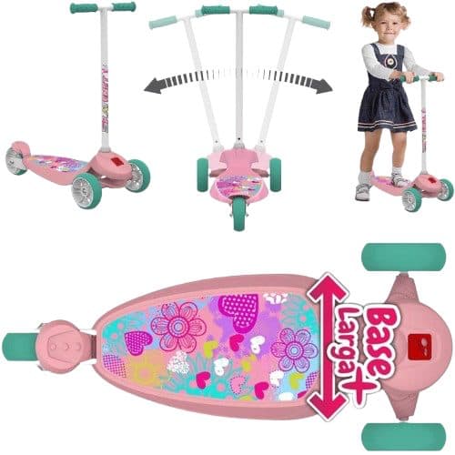 Patinete Infantil Scooter Floreado
