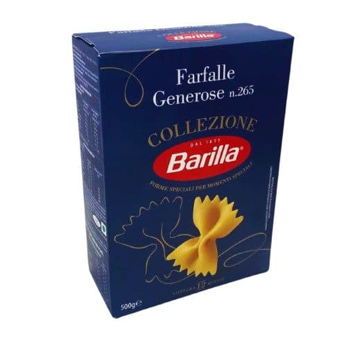 Pasta Barilla Farfalle Generose 265 Collezione 500G