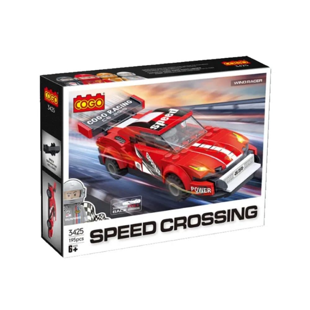 Bloques De Construccion Cogo Educativos Ensamblar Racing 195 Piezas