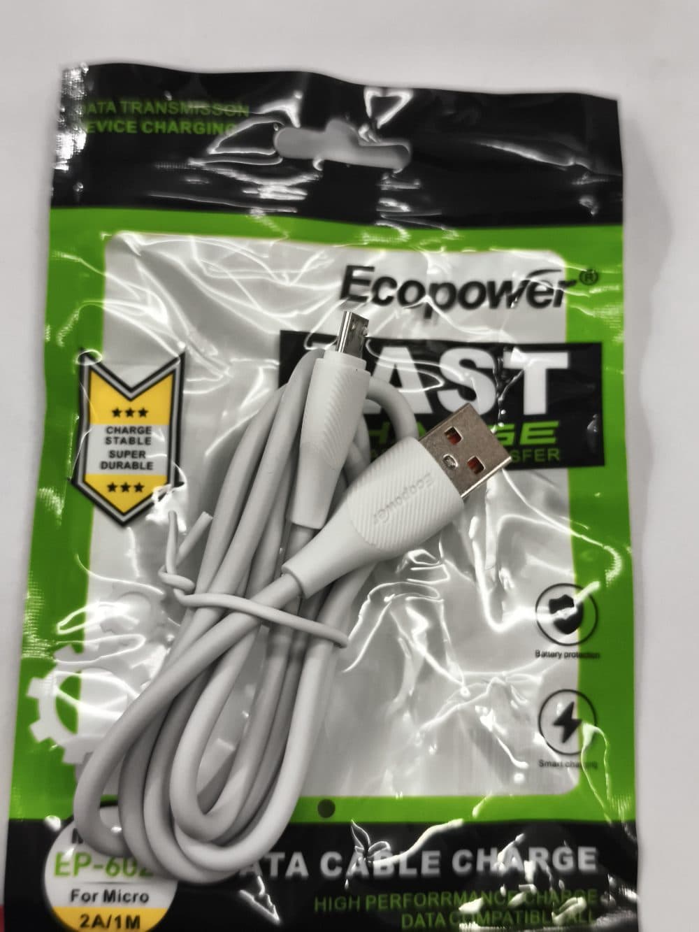 Cabo USB Ecopower IP5 6 V8 1M