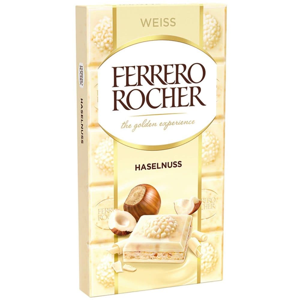 Chocolate Ferrero Rocher Weiss Haselnuss 90G