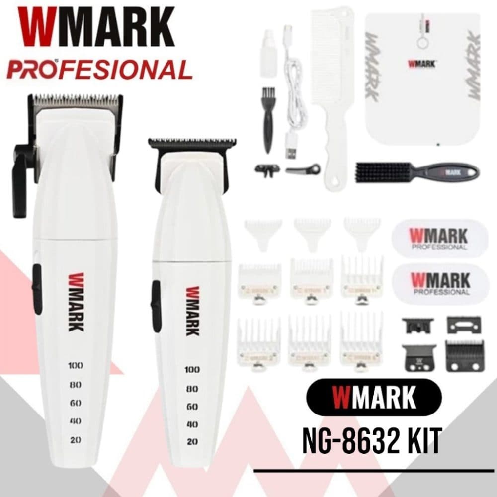 Kit Maquina Cabelo Wmark Specter Hight Speed Bivol