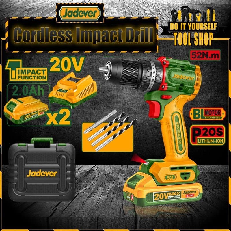 Furadeira Impac Bateria Jadever 1BAT Carr