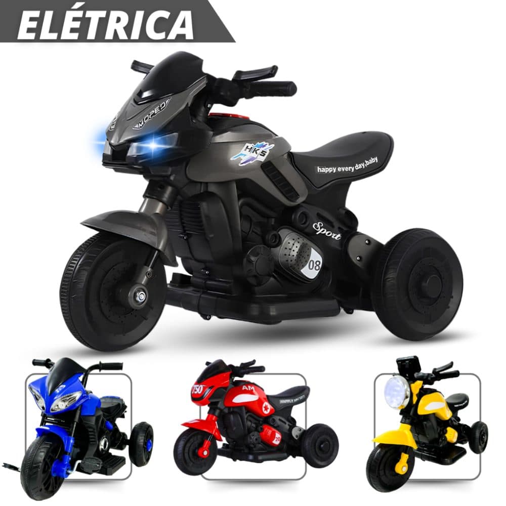 Mini Moto Eletrica Infantil Vintage 406