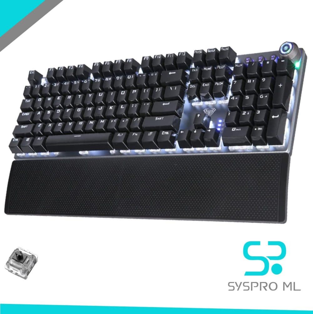 Teclado Mecanico Aula Pro Rbg 100 Display Sceen Swit