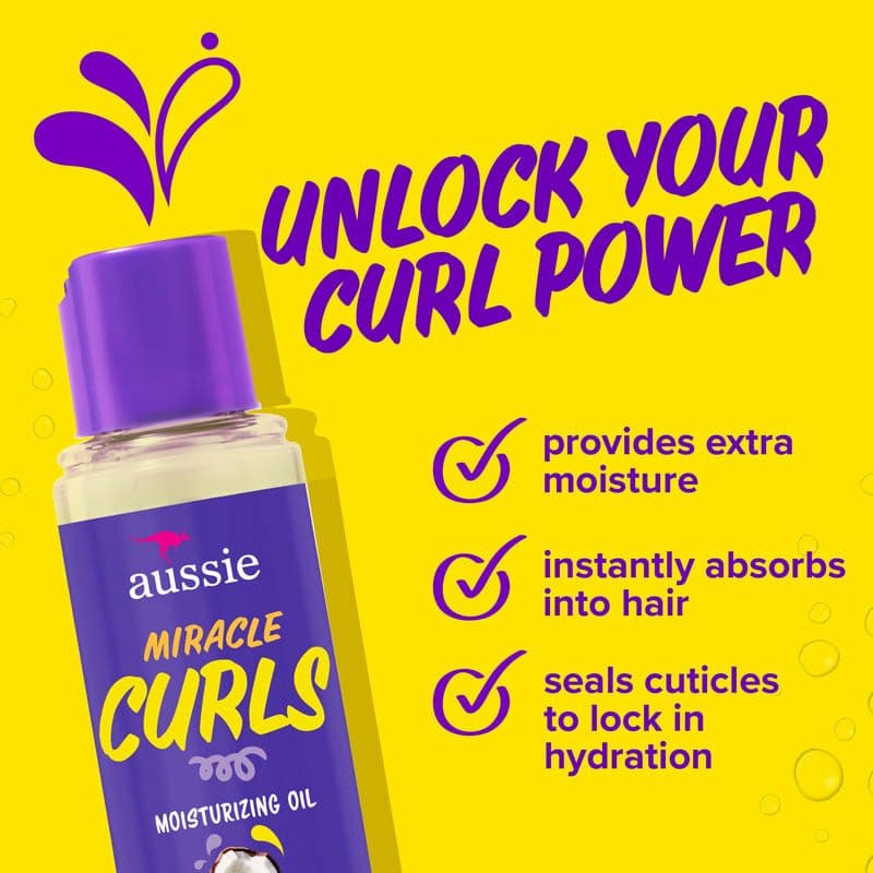 Oleo Para Cabelo Aussie Miracle Curls Moisturizing Cocont 95ML