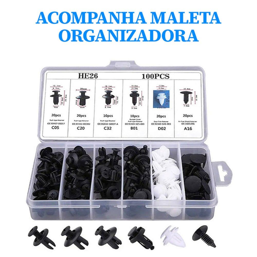 Kit Presilhas De Fixa Ao Carro 240PCS