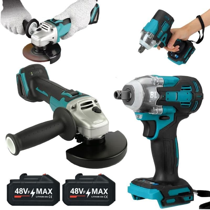 Kit Lixadeira Parafusadeira Chave Impacto Bevvolt 2BAT 220