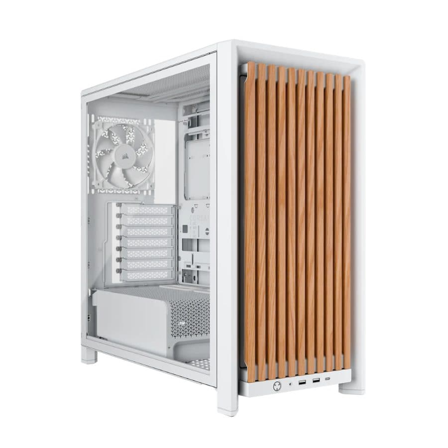 Corsair Gabinete Wood Rs WHITE4 Waln