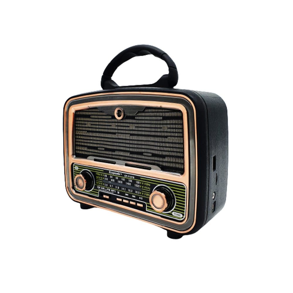 Radio Portatil Ecopower BT USB Sd Am Fm