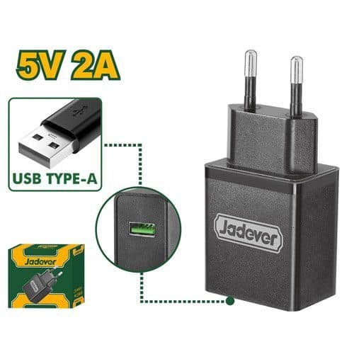 Carregador Bateria Jadever 2 0AH 50