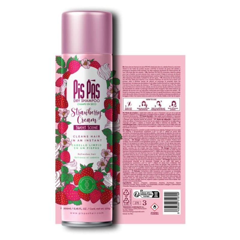 Shampoo Seco Pis Pas Strawberry Cream 200ML