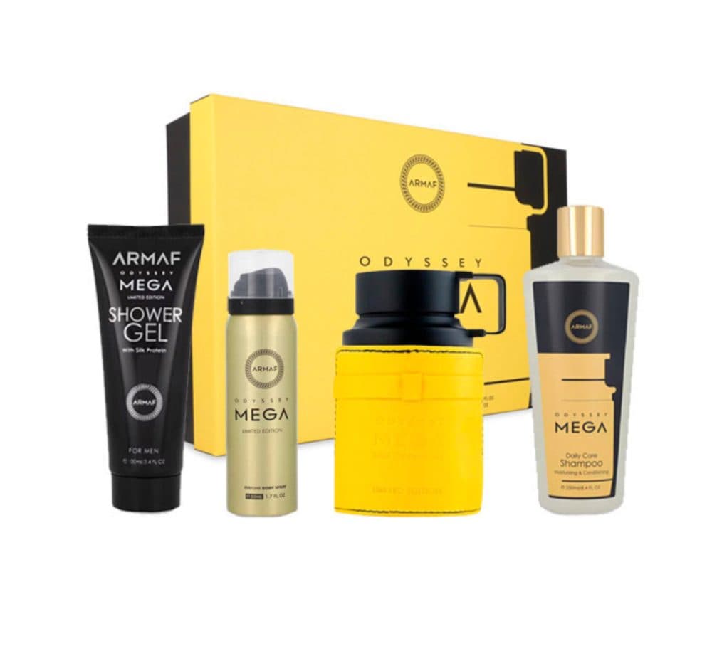 Armaf Odyssey Kit Mega Limit Edition Shower Deo Shampo 100ML EDP Masculino