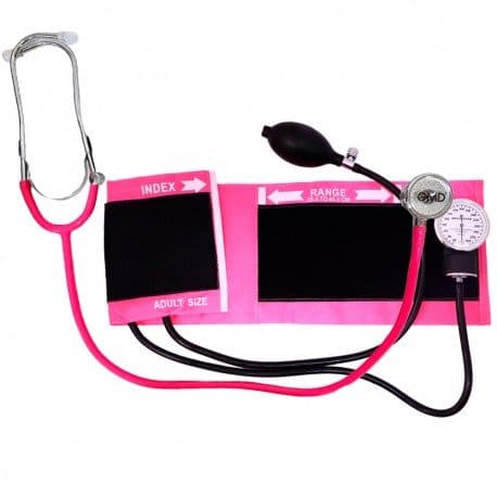Aparelho Pressao Manual Mega Star Aneroid Ht 1 Brazo Rosa