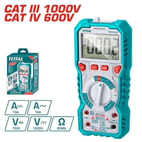 Multimetro Digital Total Inteligente Cat Iii 1000V