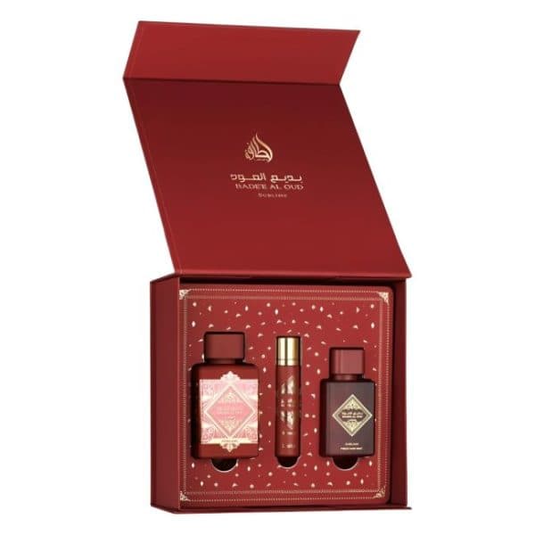 Lattafa Kit Badee Al Oud Blush Hair Mist 100ML EDP Feminino