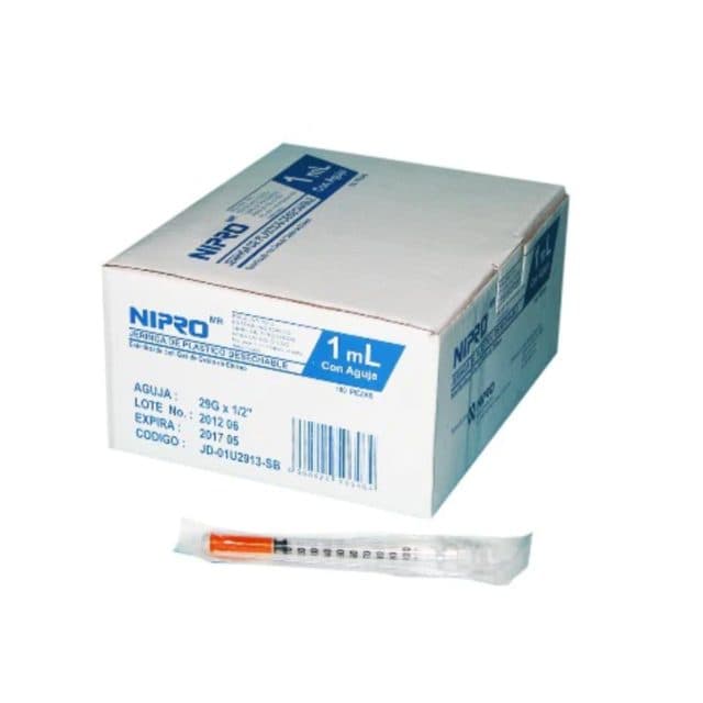Seringa Nipro Insulina Tampa 1ML