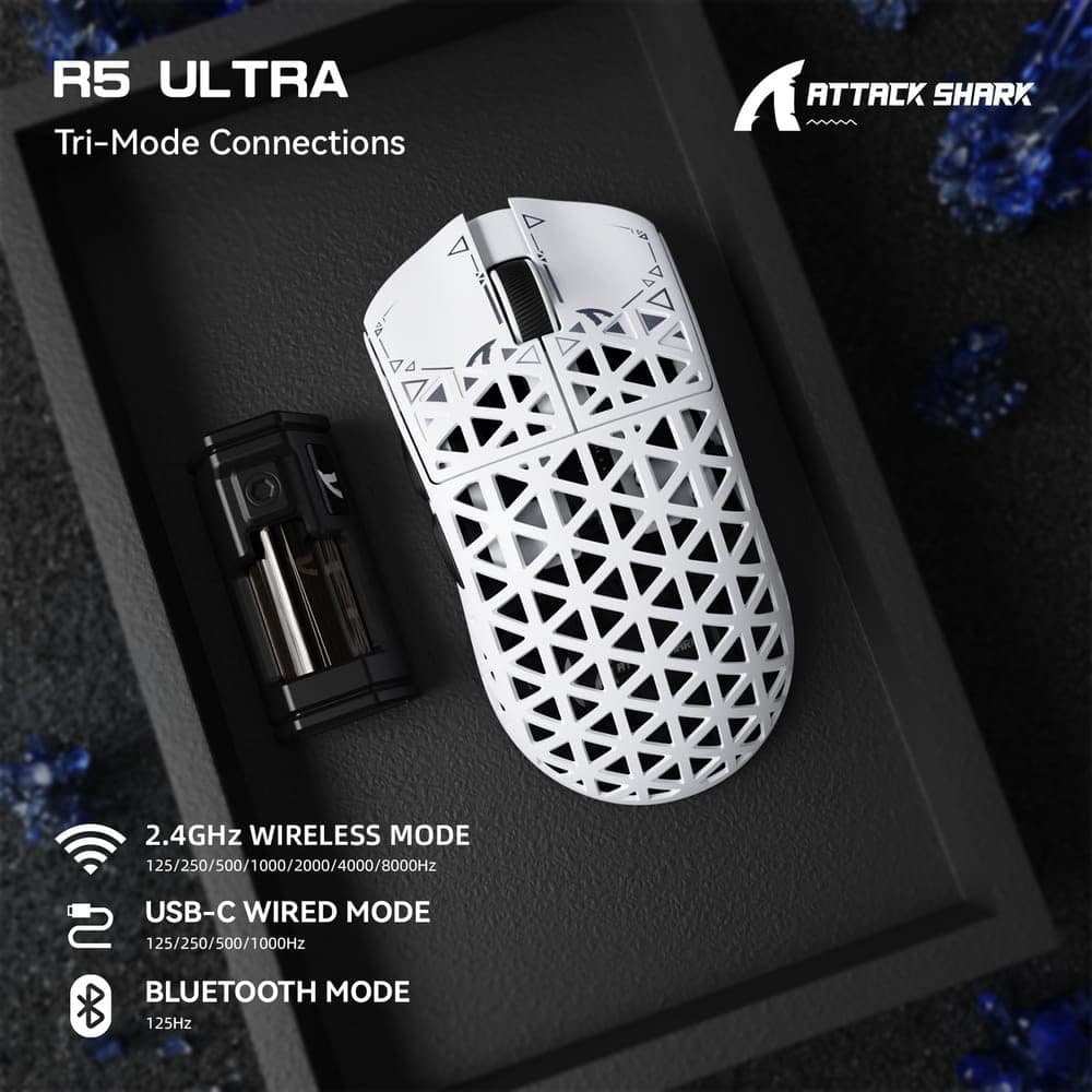 Mouse Wir Gamer Attack Shark R5 Ultra