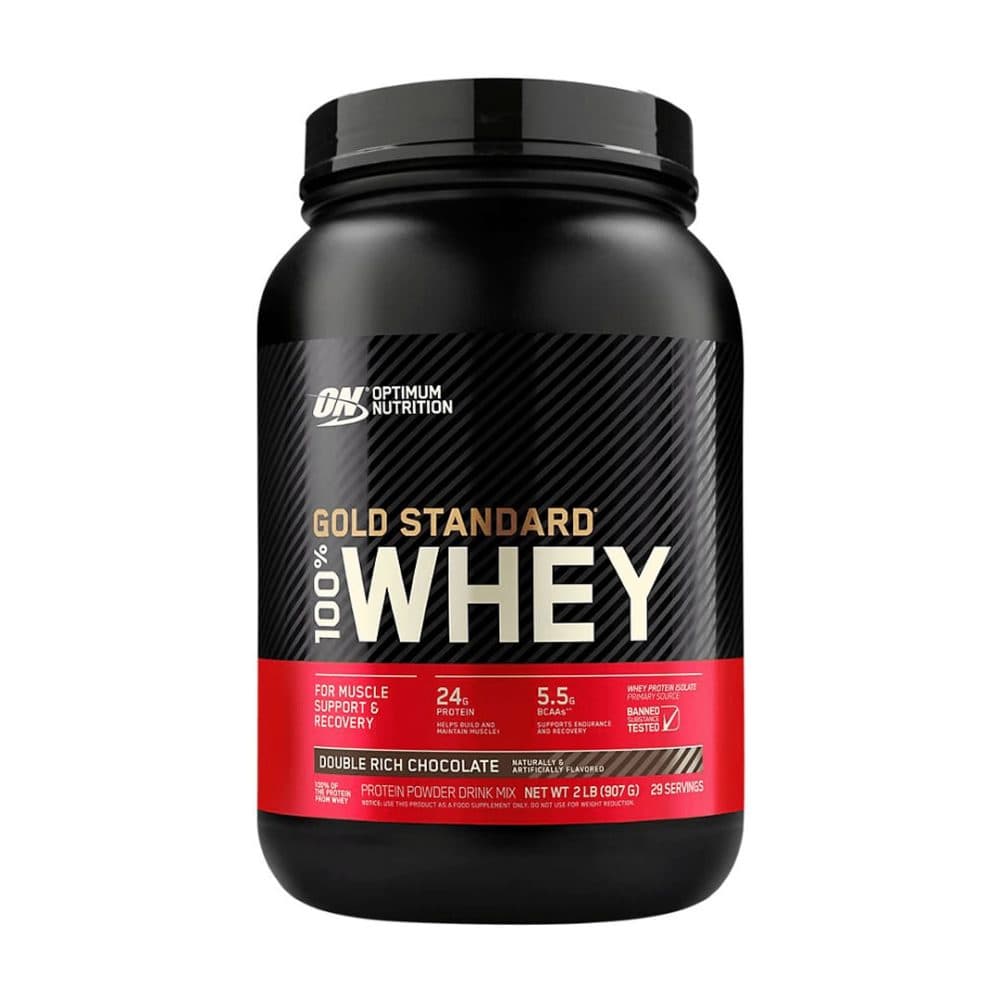 Proteina Optimun Nutrition Standard 100 Whey Duble Rich Chocolate 2LB