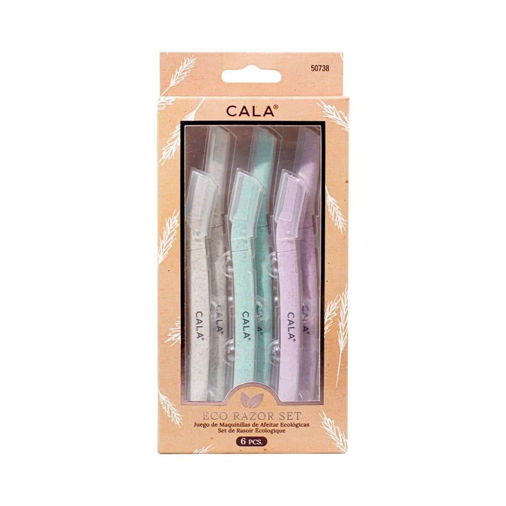 Kit Modelador De Sobrancelhas Cala Eco Razor 6 Pecas