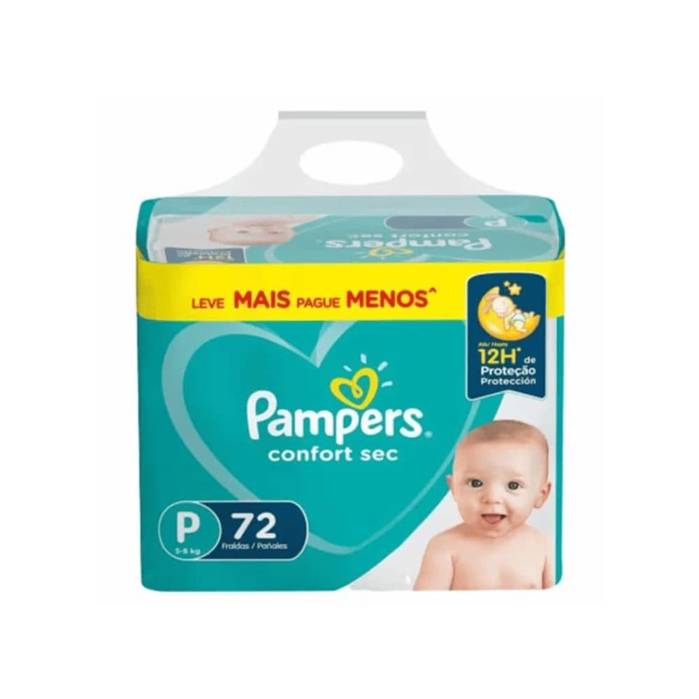 Panales Pampers Confort Sec 72 Unidades