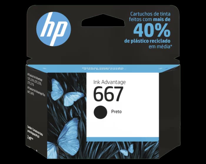 HP Cartucho 667 Sem 2ML